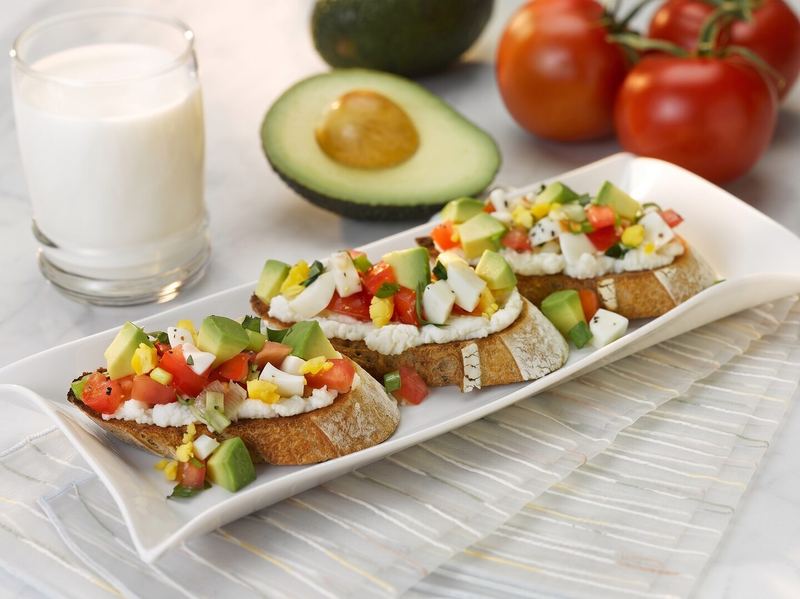 Avocado Breakfast Bruschetta