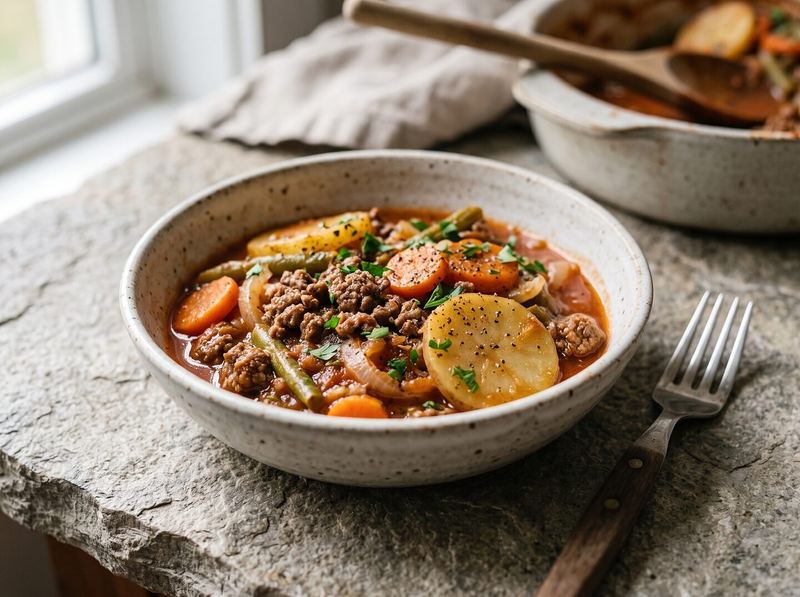 Beef & Vegetable Six-Layer Dinner