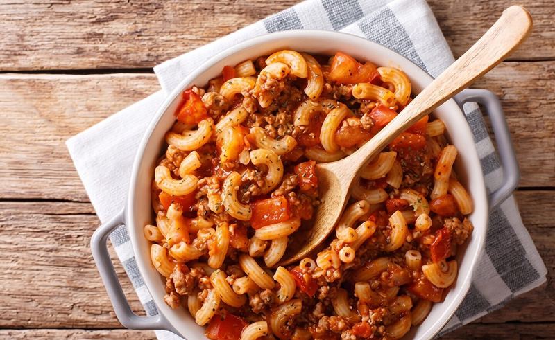 Beefy Macaroni and Cheese