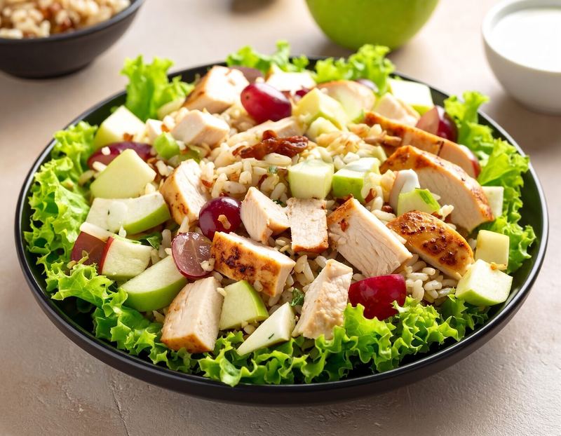 Chicken, Rice, and Fruit Salad